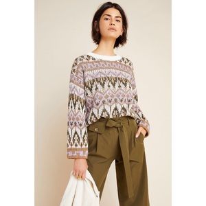 Anthropologie Fabiana Fair Isle Sweater
